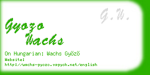 gyozo wachs business card